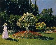 Jeanne Marguerite Lecadre in the Garden Sainte Adresse, Claude Monet